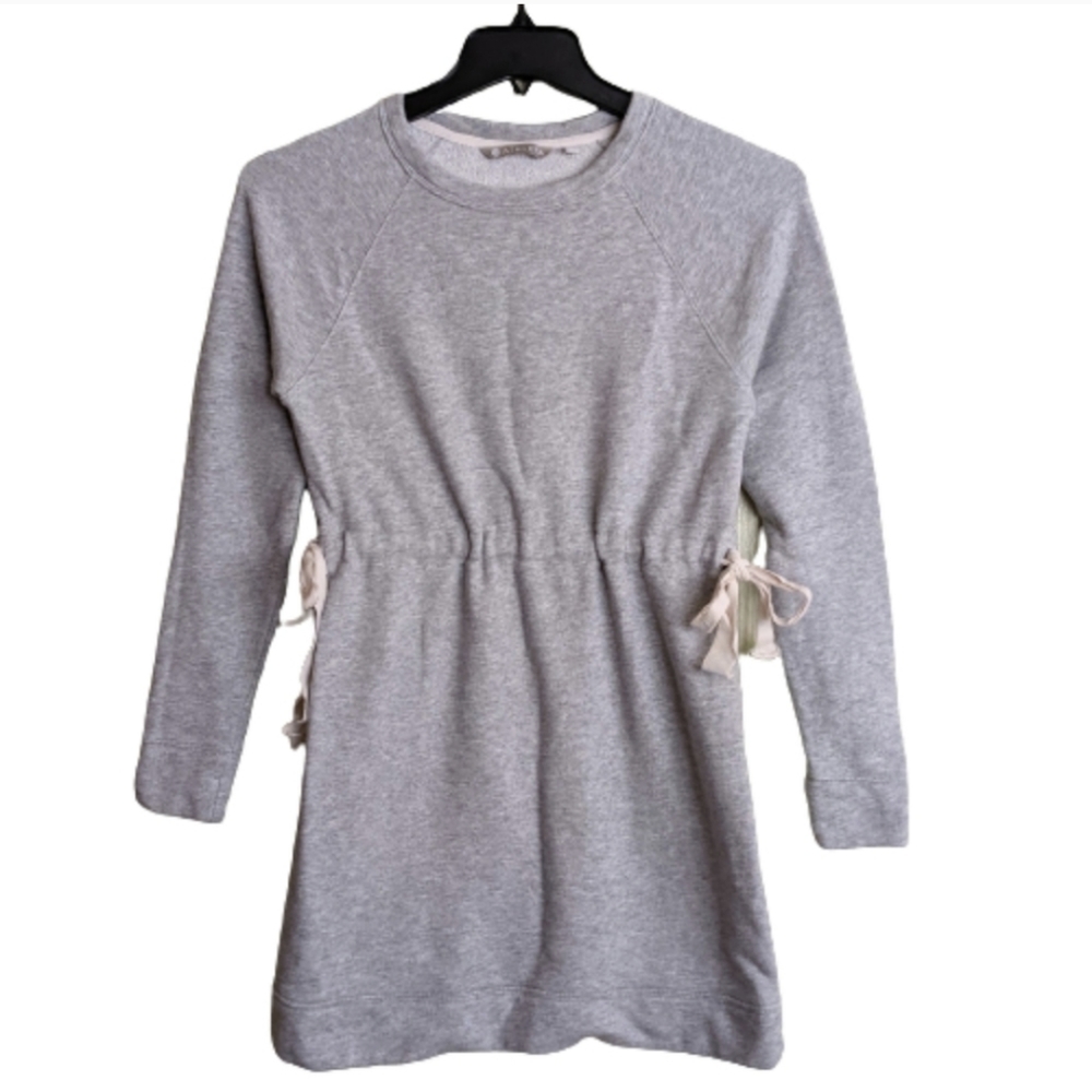 Athleta Sweatshirt Dress Gray French Terry Size XS